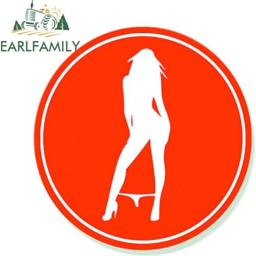 EARLFAMILY 13cm x 12.3cm Auto Car Stickers for Panty Dropper Sexy Decals Windows Bumper RV VAN JDM Deocr Vinyl Car Wrap