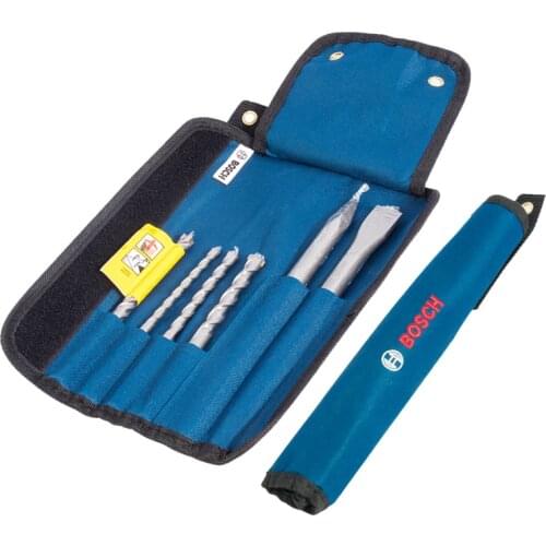 Bosch electric hammer 6 piece set of hardware tools two pit electric hammer drill bit chisel 5 series four-blade drill bit