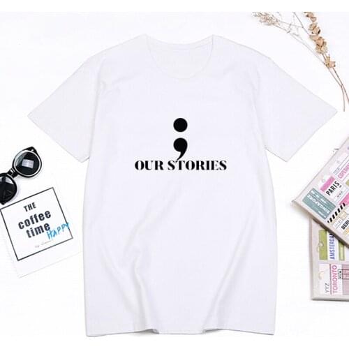 Tee Shirt Women Men Funny Letter Print Basic Couple T Shirt Female Casual Tops T-shirts Short Sleeve Woman Clothes Korean 2020