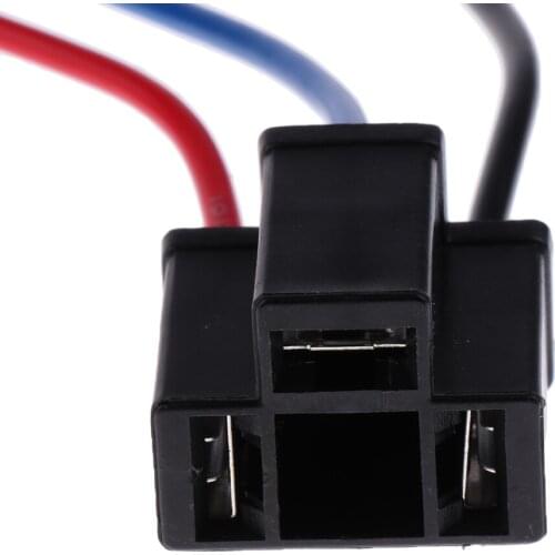 H4 LED Headlight Bulb 3-Wire Harness Light Female Socket Connector