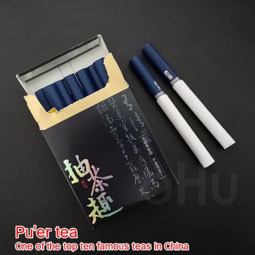 China top ten famous Pu 'er Tea Cigarette Fine Tea Herbal Cigarettes Men Healthy No Nicotine Tobacco free Health quit smoking