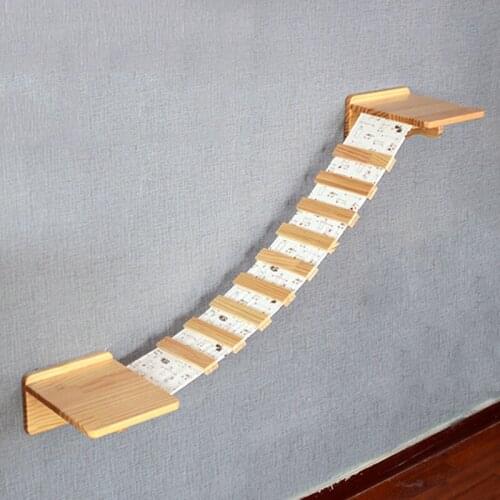Wall-mounted Cat Climbing Frame Wooden Cat Jumping Platform Diy Pet Furniture Cat Toy
