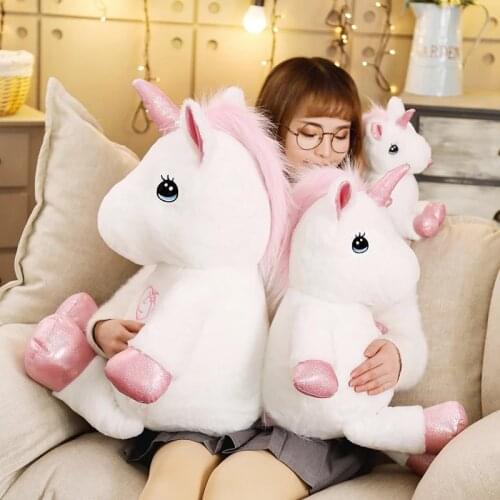 35/60/80CM Plush Unicorn Toy Stuffed Kawaii Soft Unicorn Plush Toys for Children High Quality Birthday Gift for Girls Lovers