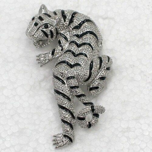 Wholesale Leopard Enamel Rhinestone Pin brooches Pendant C101842