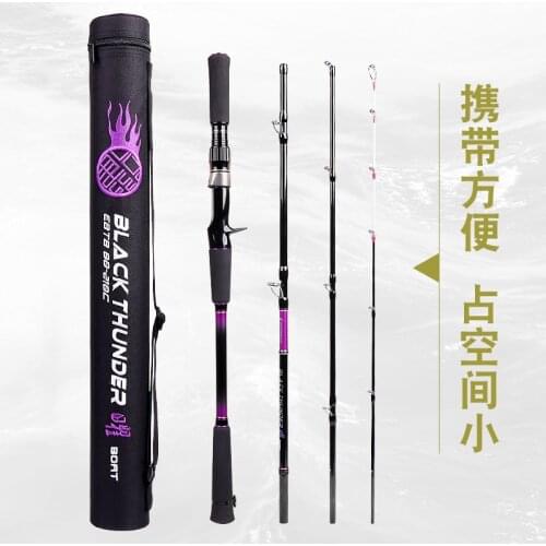 ECOODA EBTB 4pcs Traveling Boat Fishing Rod 2.1m 2.4m Portable Lure Rod 7-10kg Drag Power Lure WT 20-150 Spinning Casting Rods