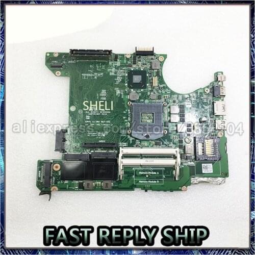 SHELI E5420 motherboard 006X7M For DELL latitude E5420 laptop motherboard 006X7M HM65 DDR3 PGA988B 10ELT16G001-A