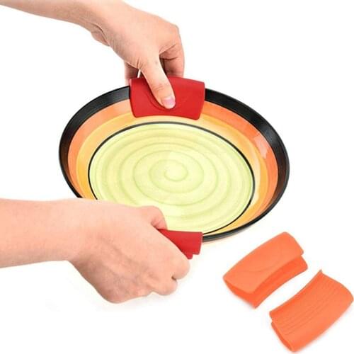 Silicone Pot Holders Pinch Grips Oven Mitts Scald-Proof Heat Insulated Pot Grip Cover Holder for Pans Frying Pans Griddles