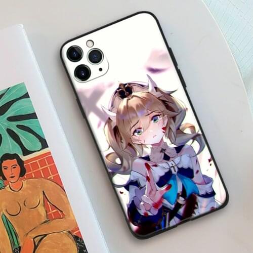 Barbara Genshin Impact fanart For IPhone Se 6 6s 7 8 Plus X XR XS 11 12 Mini Pro Max Glass TPU Silicone Phone Case Cover Shell