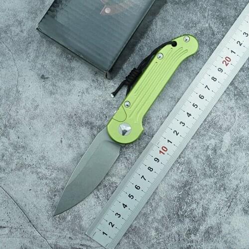 OEM LUDT folding knife D2 blade aluminum handle outdoor camping survival kitchen knife fruit knife EDC tool collection gift