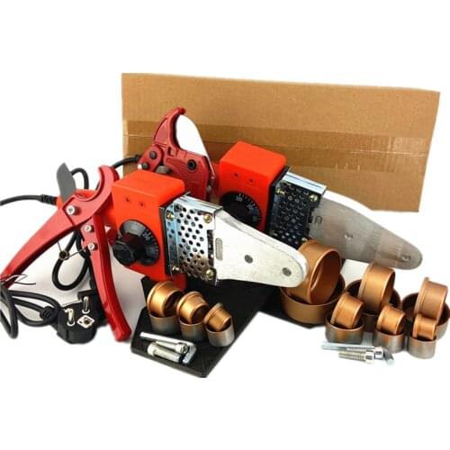 Free Shipping DN 20-32-63mm Red Portable Home Welding Tool Kits PPR Tube Welding Machine 220V For Plastic Pipe Heating Soldering