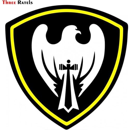 Three Ratels TZ-1741# 15x15cm car stickers internal troops of the MIA of Russia moscow district car sticker auto decals
