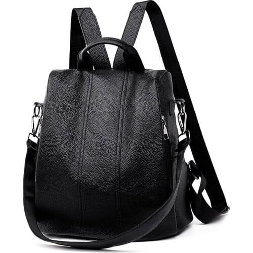 2021 New Vintage Ladies Bagpack for women Travel Anti-theft backpack School Bags For Girls High quality PU leather backpack