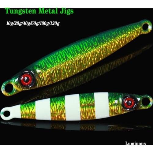 Crazy Ocean Flash Tungsten Model Metal Jig Lure 10g 20g 40g 60g 100g 120g Off Shore Slim Casting Spoons Hard Bait Lures China