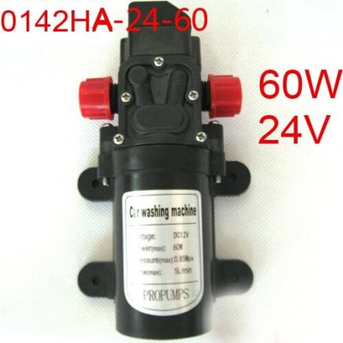 0142HA-24-60 24V 60W electric diaphragm pump,reflux valve type push to connect mini DC Self-Priming pump, Auto water spray pump