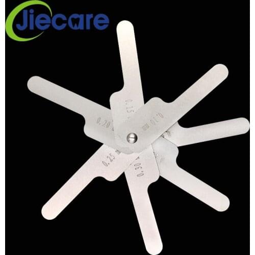 1 Set New Dental Orthodontics Tooth Gap Measure Ruler Interproximal Enamel Gauge Stainless Steel Dentist Materials Free Shipping