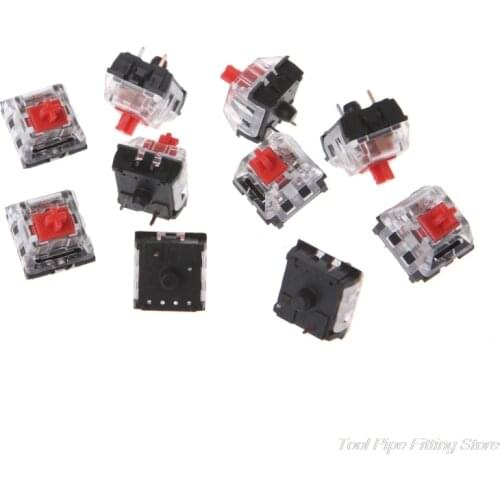 10Pcs 3 Pin Mechanical Keyboard Switch RED for cherry MX Keyboard Tester Kit M02 21 Dropshipping