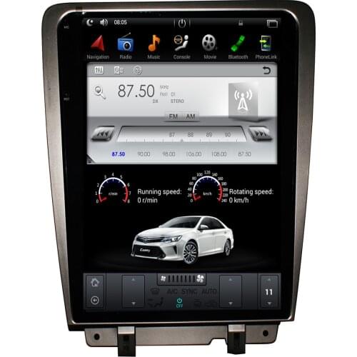 12.1" Tesla Android Fit 9.0 Ford Mustang 2010 2011 2012 2013 2014 Car DVD Player Navigation GPS Radio