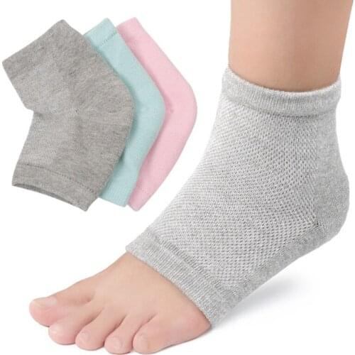 2018 Mesh Gel Anti-Dry Heel Socks Heel Protection Socks Moisturizing Socks Sports Socks Breathable Sweat Men Women