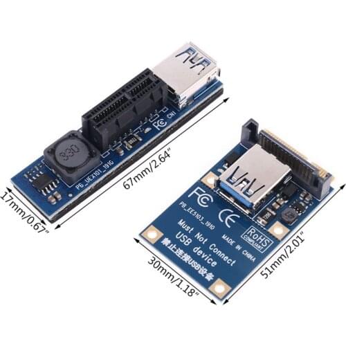 2021 New PCI-E Riser Mini PCIE to PCI-E X1 Extension Port SATA Adapter Expansion Card