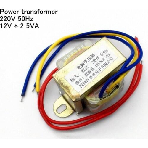 5W Double 12V 5W 2*12V Transformer power Input 220V 50HZ Output Double 12v