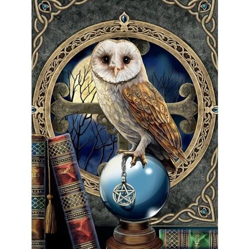 5D DIY Full Square/Round Drill Diamond Painting Cross Stitch "Night Spirit Spell Keeper" Rhinestone Embroidery Home Mosaic Decor
