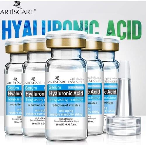 ARTISCARE Hyaluronic Acid Serum 5PCS Anti Aging and Moisturizing Skin Care Firming and Whitening Anti Wrinkles Essence for Face