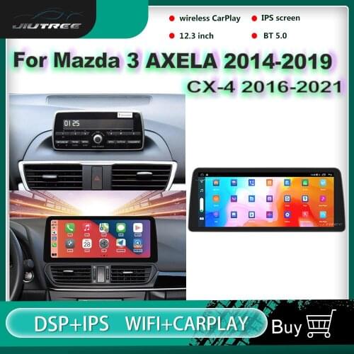 2 Din 12.3 Inch 128G Android Car Radio For Mazda 3 AXELA 2014-2019 CX-4 2016-2021 Auto Stereo Multimedia Player GPS Navigation