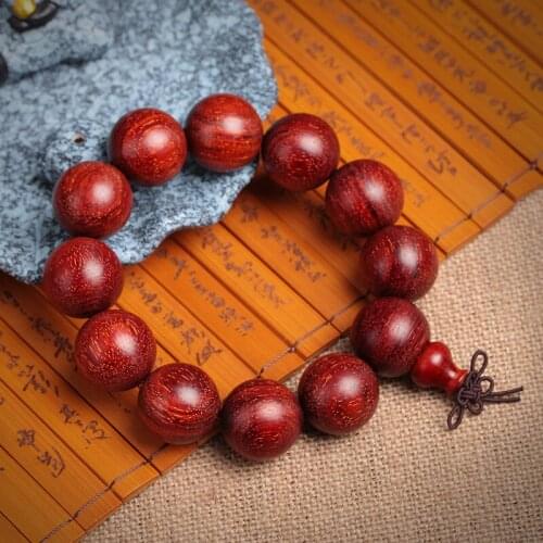 The old Zambia blood Tan (African lobular red sandalwood) 18/20/2.0 beads bracelets bracelet with Venus grain