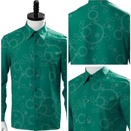 Fast Shipping Joker Arthur Fleck Long Sleeve Shirt only Cosplay Costumes Outfit set Halloween Adult Carnival Costume men