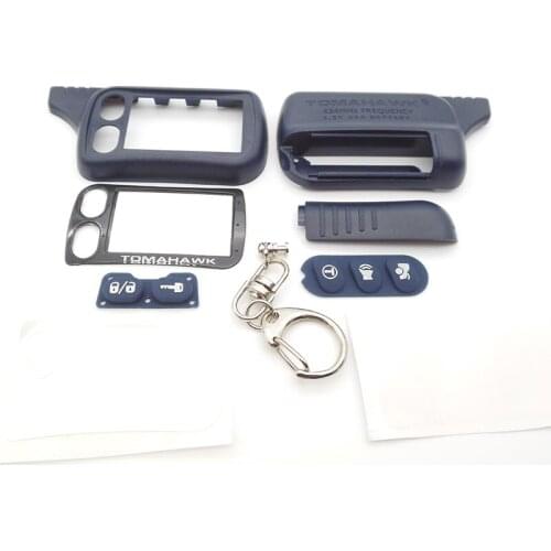 Russian version TZ9030 case keychain for Tomahawk TZ9030 TZ9010 TZ9020 car remote controller two way car alarm system