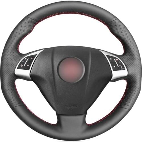 Black Artificial Leather Car Steering Wheel Cover for Fiat Grande Punto Bravo Linea 2007-2019 Qubo Doblo Opel Combo Accessories