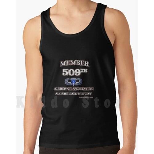 Member 509Th Airborne Assoc. tank tops vest 100% Cotton Member 509Th 509Th Airborne Ol Koot Designs Us Army