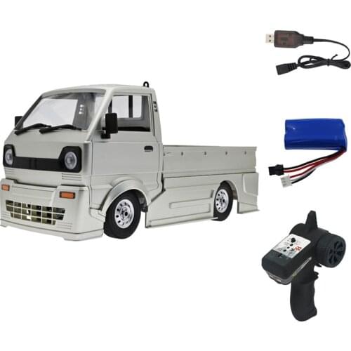 For WPL D12 1:10 2WD RC Car Simulation Drift Climbing Truck LED Light Brushed Motor D12 Car 1/10 for Kids Gifts Toys