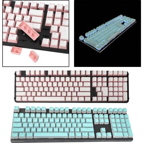 Double Shot PBT Pudding Keycap Set DIY Keycaps for Cherry MX Mechanical Keyboard