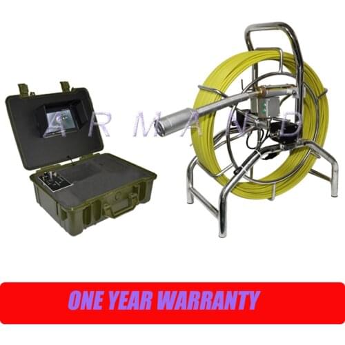 Industrial Pipe Sewer Drain Plumbing Inspection Cameras Endoscope 40mm Self-leveling DVR Function 60m cable/200foot