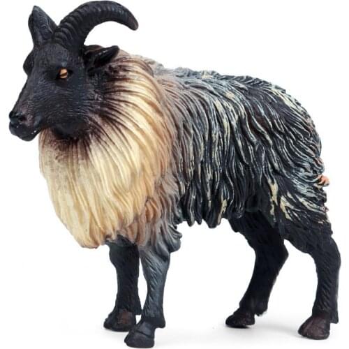 Simulation Himalayan Sheep Figure Farm Animal Goat Model Educational Toy Children Kid Gift Model Collector Decor Animal Ornament