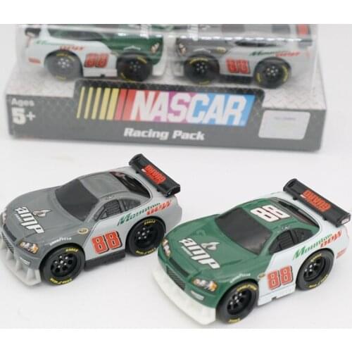 Metal 1/64 NASCAR No. 88 Race Car Scooter Car Model Decoration Toy Car Two Packs Collect Toy Figures Model SET