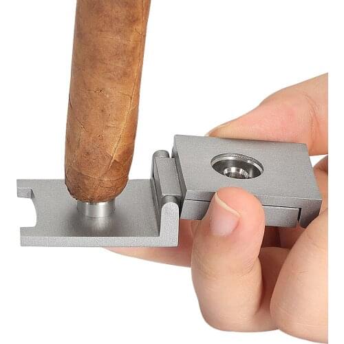 Mini Drill Cigar Punch Cutter Tobacco Draw Hole Function Metal Sharp Blade 3 Sizes Guillotine Cigar Puncher Smoking Tool