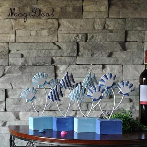 Ocean Sea Tropical Fish Shells Mediterranean Ornament Home TABLETOP Decoration Christmas Gift