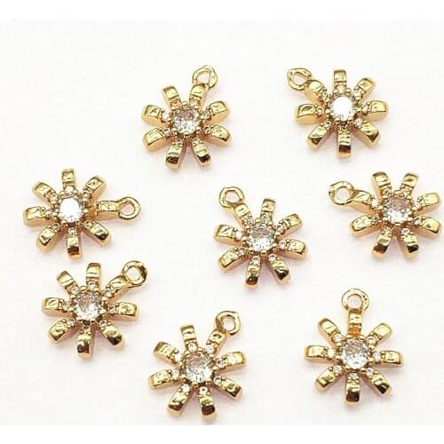 New arrival! 17x13mm 50pcs Cubic Zirconia Charm for Handmade Necklace Earring Making DIY Parts,Jewelry Findings & Components