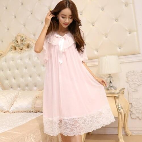 Summer Princess Sexy Short Sleeved Double-decker Gauze Skirt Women Nightwear Court pijama Lovely Night Sleepwear House Dress