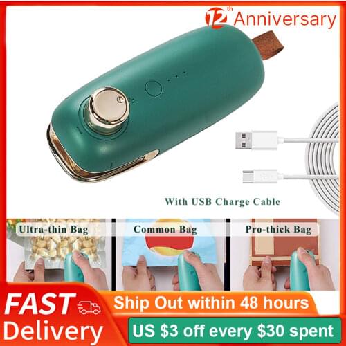 Portable Mini Sealer Vacuum Sealing Machine Handheld Heat Sealer Kitchen Packing Machine for Chip Bags Plastic Food Storage Bags