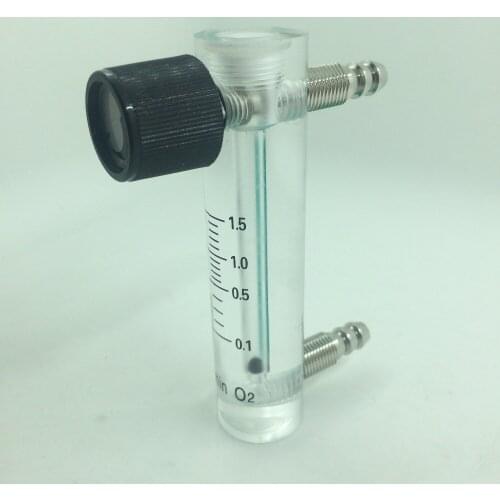 Air Oxygen Gas flow meter flowmeter caudalimetro counter flow indicator O2 oxigen gas meter flow device switch 0.1-1.5L/min