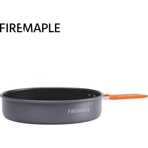 FIRE MAPLE FEAST Fry Pan Non-stick Outdoor Camping Hiking Picnic Portable Hard Aluminum Alloy 0.9L Frying Pan Folding Handle