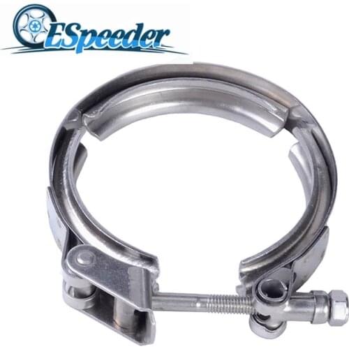 SPEEDWOW Universal 3.5Inch V-Band Clamp Quick Release Exhaust V-Band Clamp Stainless Steel For Turbo Downpipe Muffler Silencer