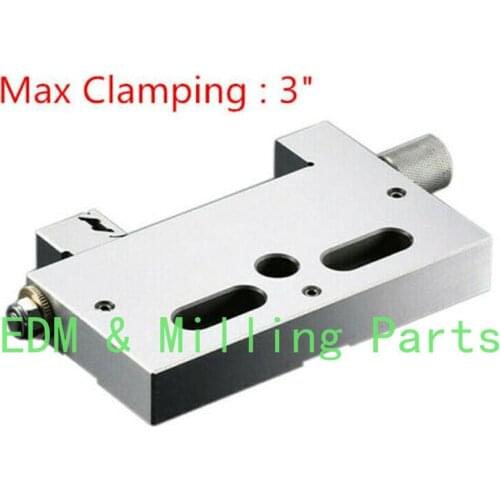 CNC Wire EDM Cut High Precision Vise Stainless Steel 3" Jaw Opening 3 Kg Clamp For Wire EDM Sparks Tool