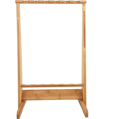 6 Slots Fishing Rod Display Rack Lightweight Bamboo Fishing Rod Holder Fishing Rod Collection Rack Fish Raft Storage Rack