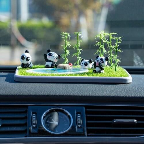 Car Interior Decoration Personality Anime panda DIY Action figure For Car Interior Accessories Decoration