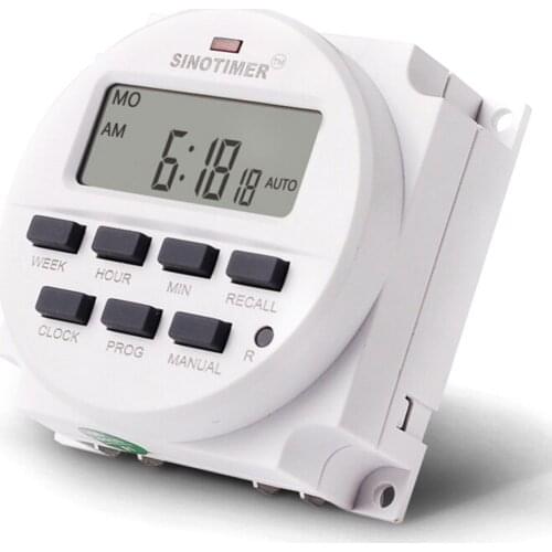 Electricity control 220V 16A Digital LCD Display Programmable Power Time Timer Relay Switch button
