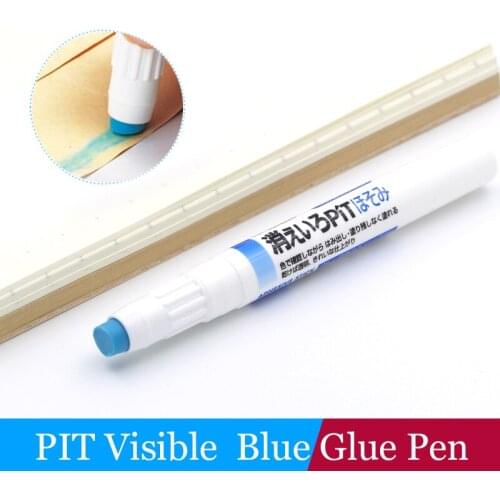 LifeMaster Tombow PIT Visible Blue Glue Pen Shape Glue Stick Perfect for Small Surface Area 2.2g Each PT-PC